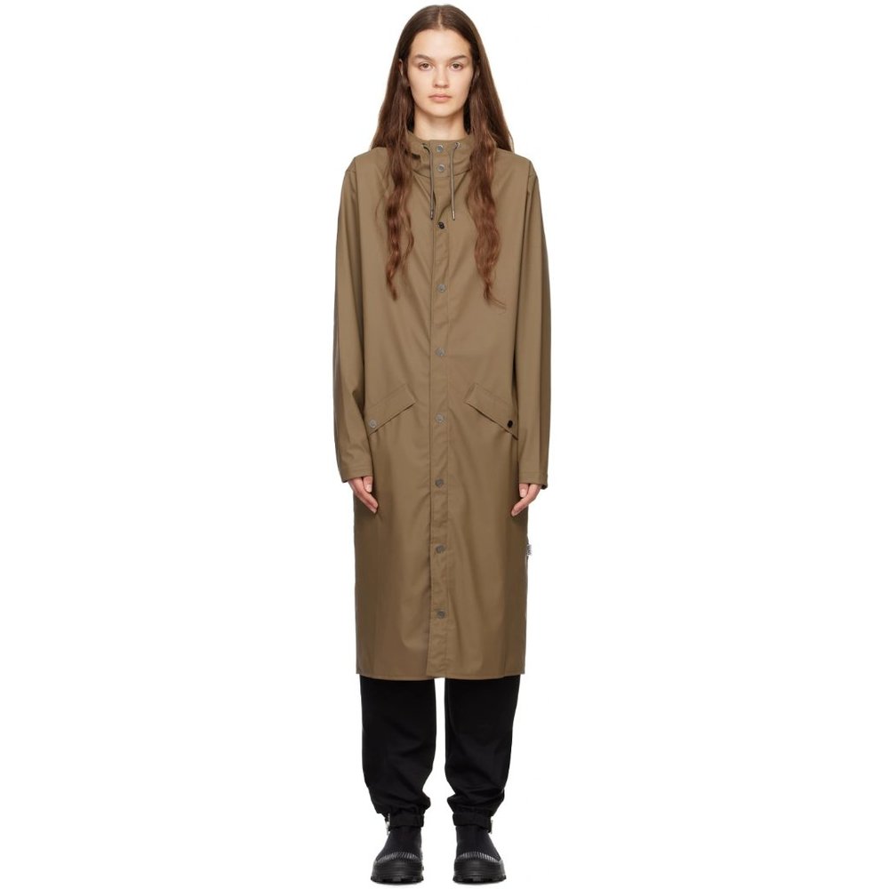 RAINS Brown Longer Coat